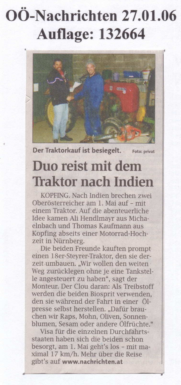 Oberösterreichische Nachrichten :: 27. Januar 2006