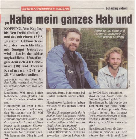 Rieder Schärdinger Magazin :: 26. April 2006